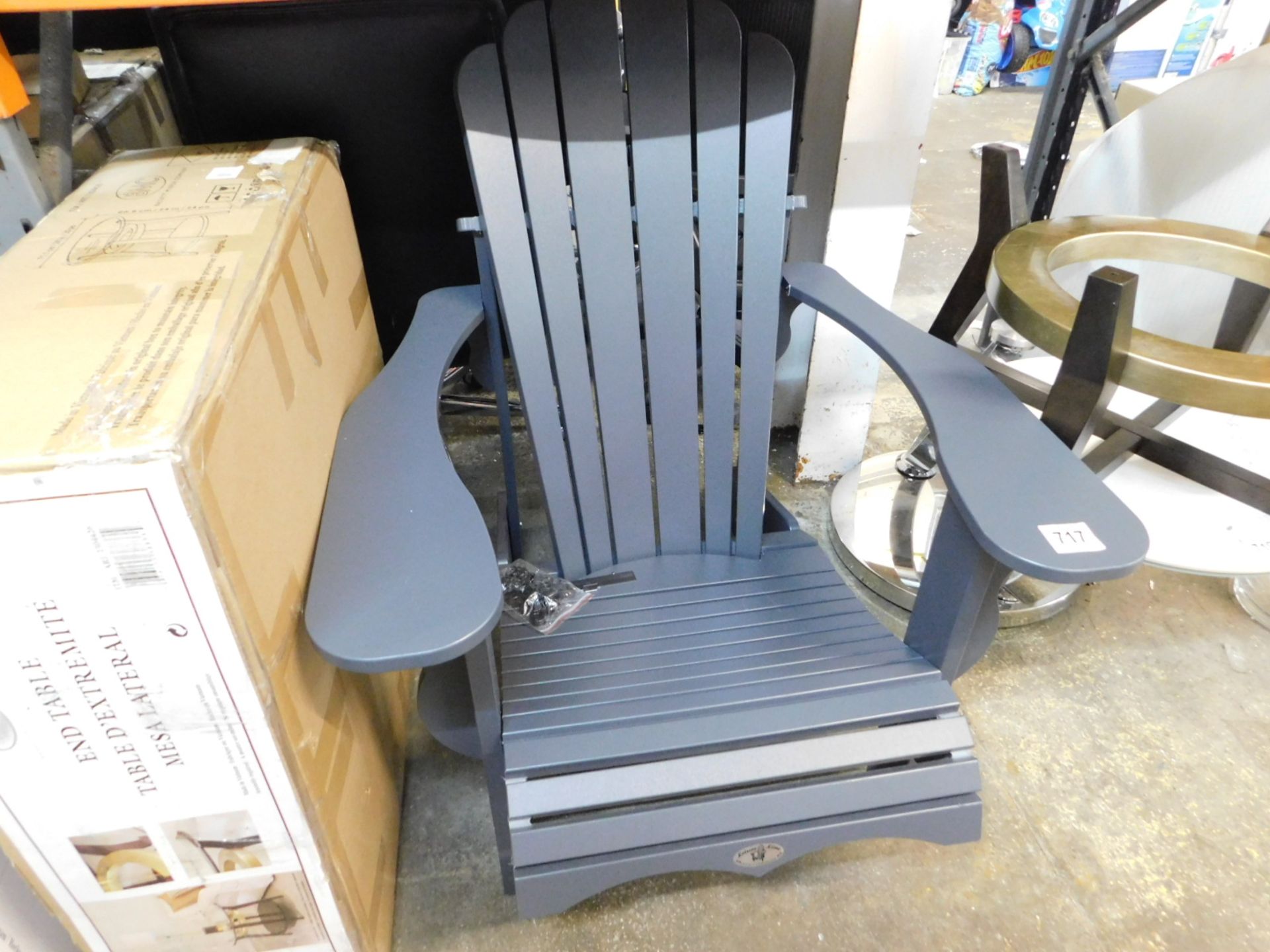 1 LEISURE LINE ADIRONDACK CHAIR IN GREY RRP Â£139.99