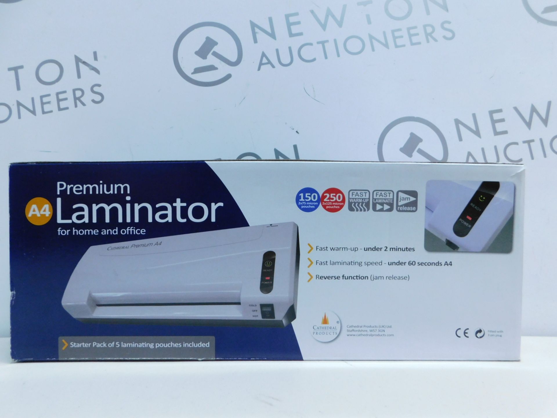 1 BOXED CATHEDRAL PREMIUM PROFESSIONAL A4 LAMINATOR RRP Â£49.99