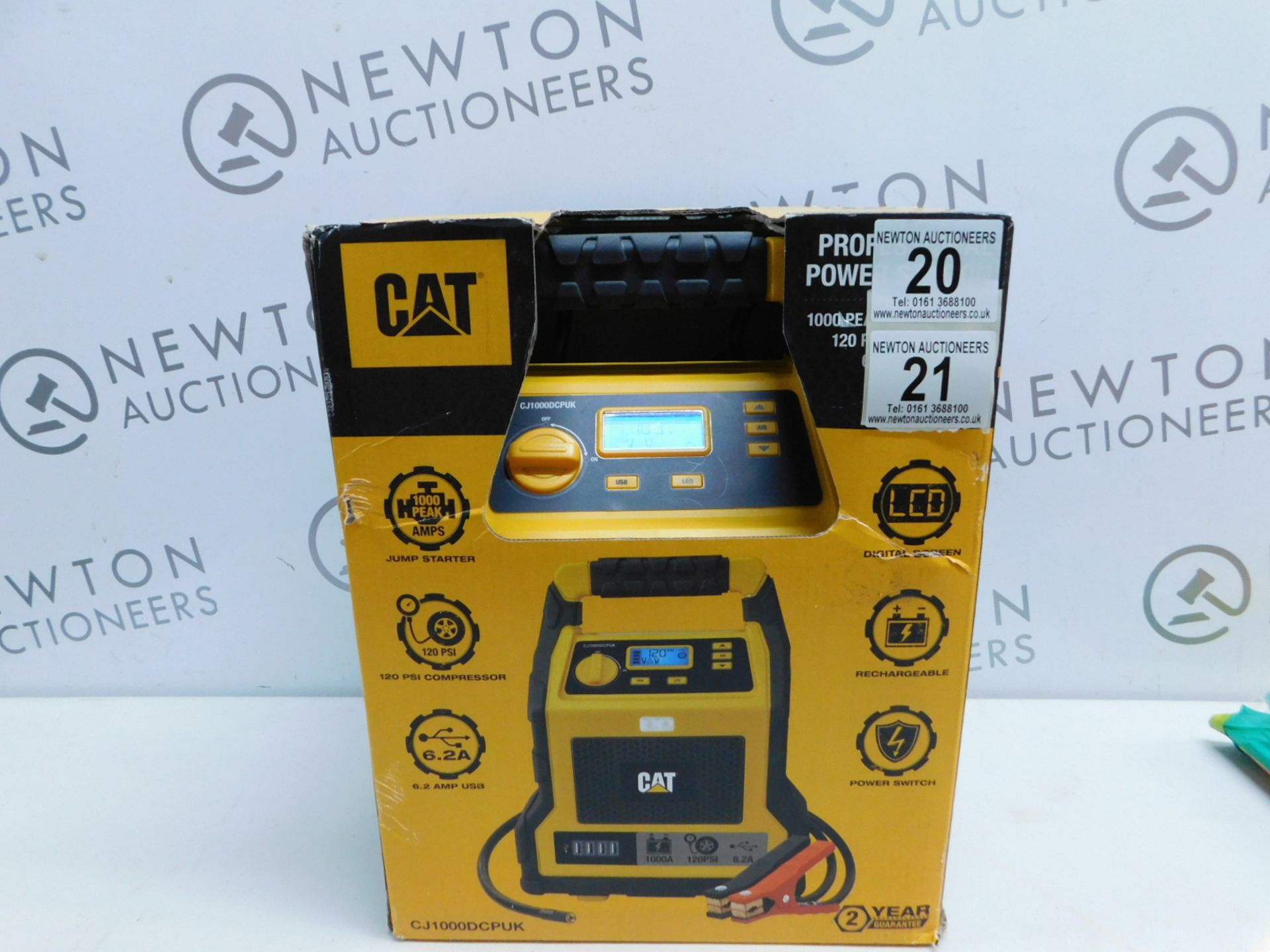 1 BOXED CAT 3-IN-1 PROFESSIONAL POWERSTATION WITH JUMP STARTER, USB & COMPRESSOR RRP Â£129.99