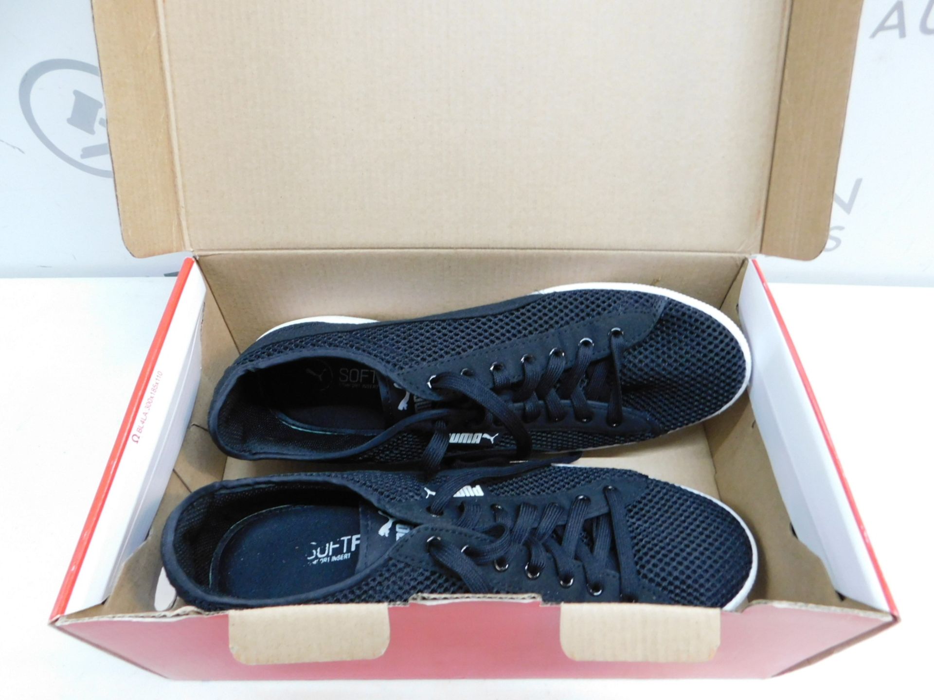 1 BOXED PAIR OF PUMA VIKKY MESH WOMENS TRAINERS IN BLACK SIZE 6 RRP Â£39.99