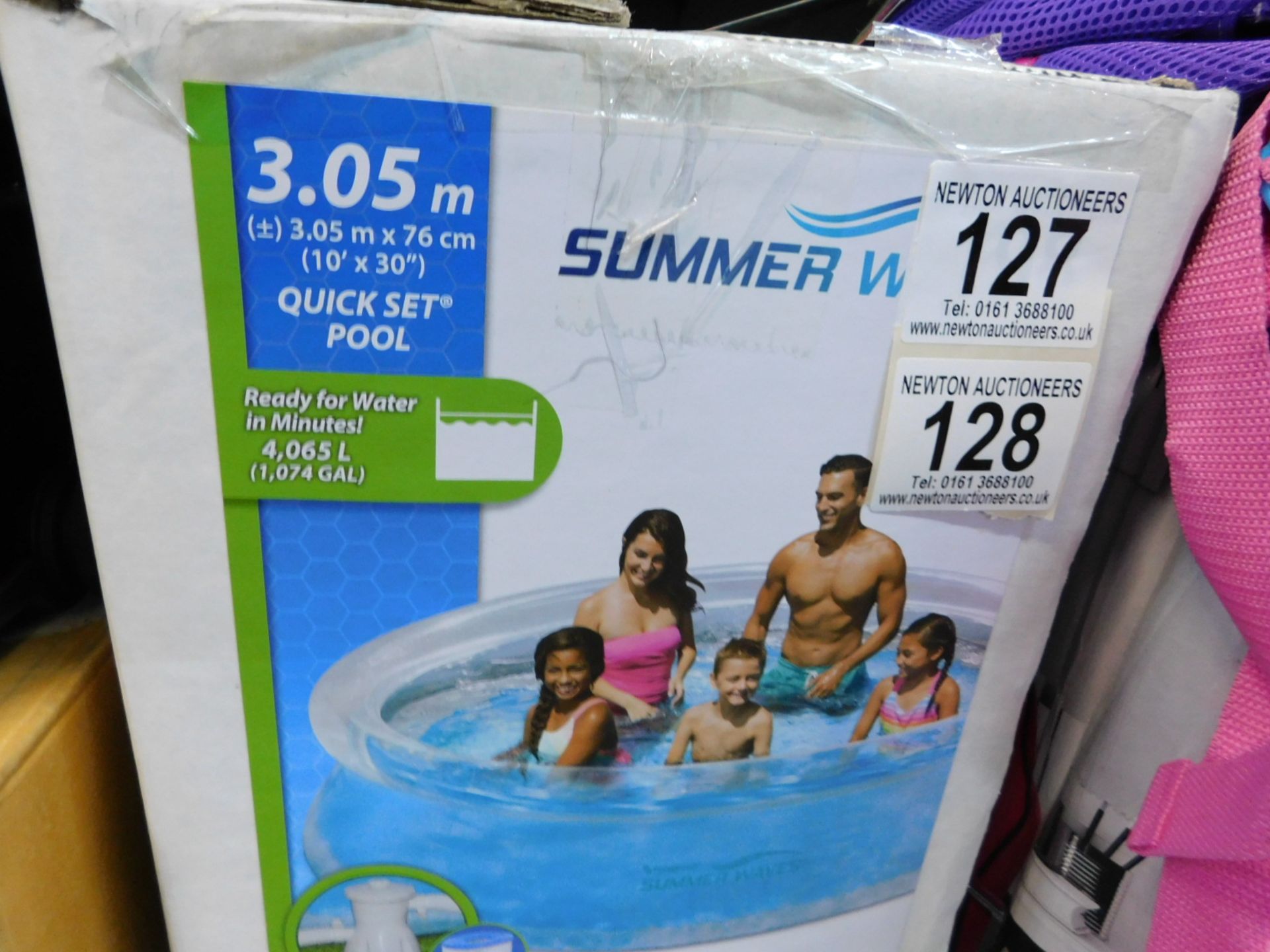 1 BOXED POLYGROUP SUMMER WAVES 3.05Mx76CM SWIMMING POOL SET RRP Â£64.99