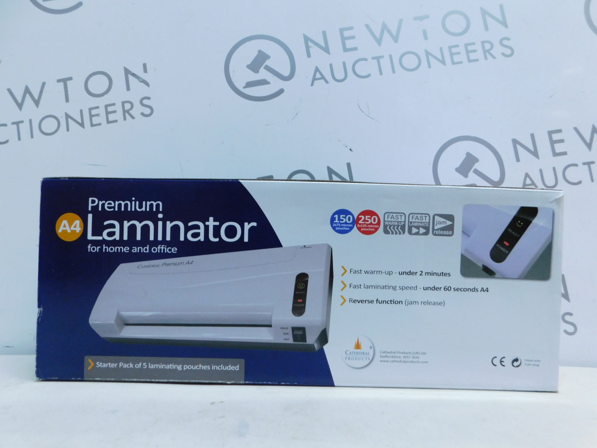 1 BOXED CATHEDRAL PREMIUM PROFESSIONAL A4 LAMINATOR RRP Â£49.99