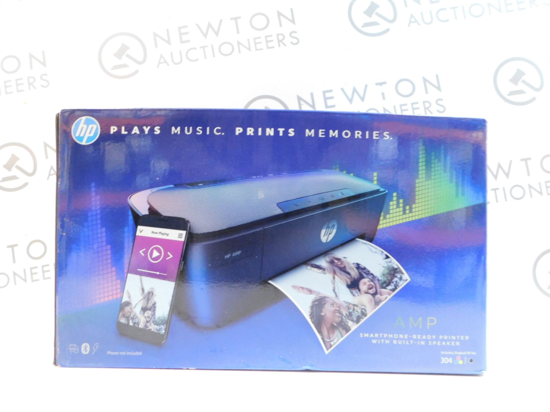 1 BOXED HP AMP 130 THREE-IN-ONE INKJET PRINTER WITH BLUETOOTH SPEAKER RRP Â£129.99