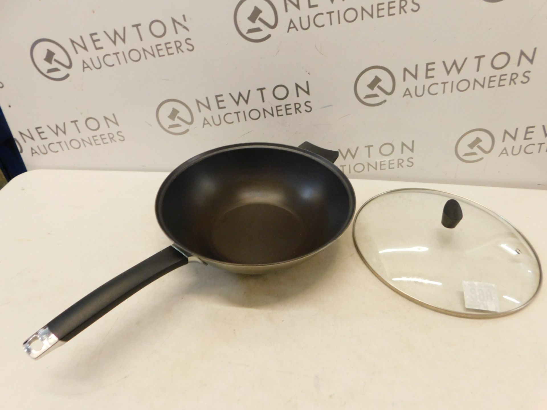 1 KEN HOM 32CM/12.5" NON STICK STAINLESS STEEL WOK RRP Â£79.99