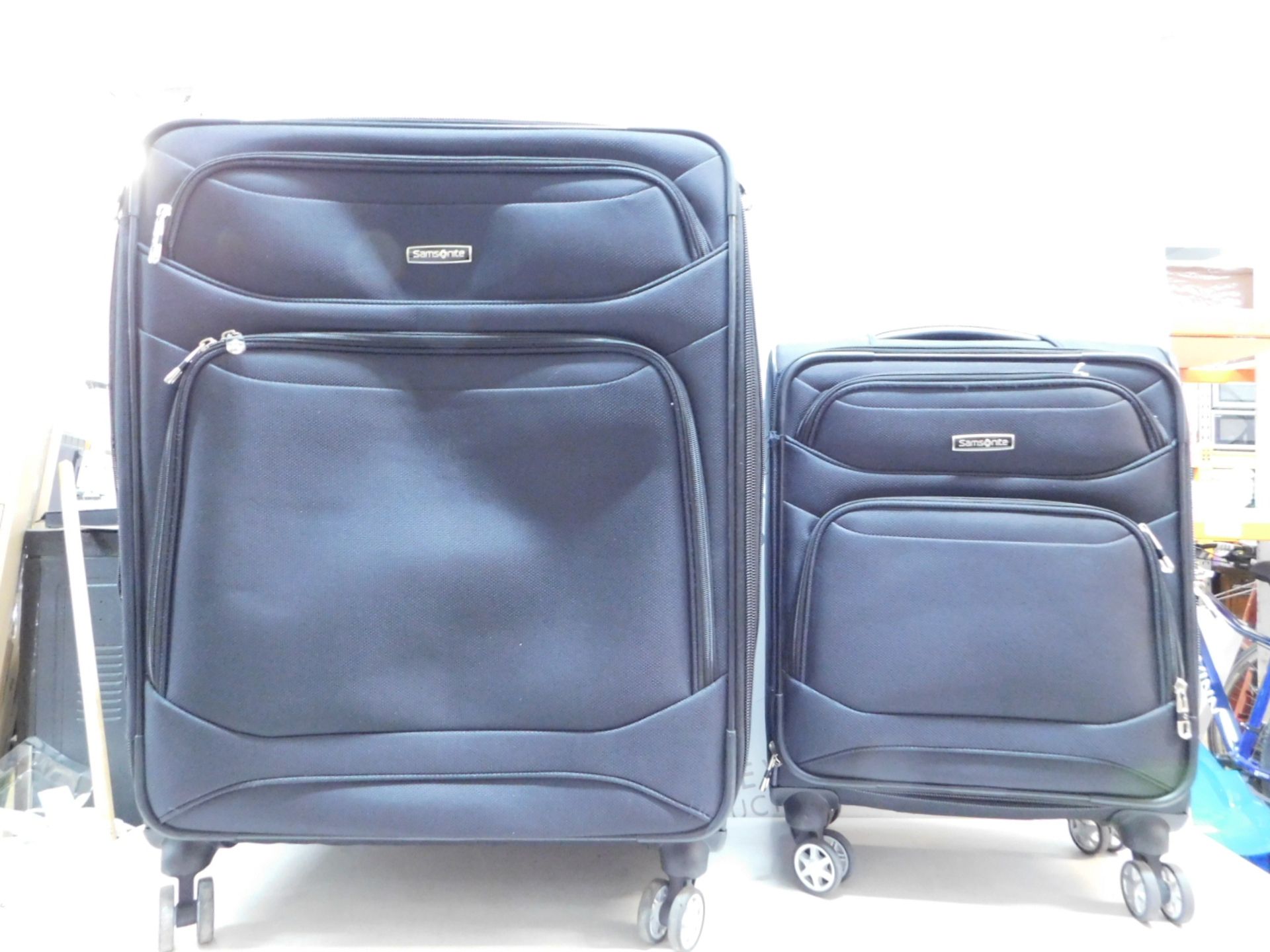 1 SAMSONITE EXPLORE ECO 2-PIECE SOFTSIDE SPINNER LUGGAGE SET RRP Â£229.99