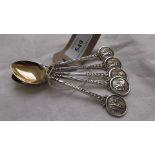 5 presentation golf trophy spoons (The period Birmingham 1969 to 1975 - 2.