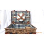 Wicker picnic basket (as new)