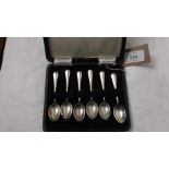 Set of six silver coffee spoons (Birmingham 1948)