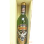 Bottle of Glenfiddich Scotch Malt Whisky in original box