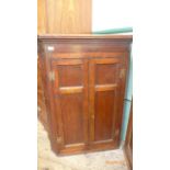 Georgian oak display cupboard,