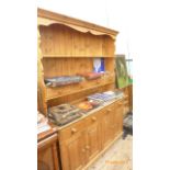 Panel backed kitchen dresser unit,