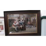 Fine pair of oak and gilt framed coloured prints after John A Lomax,