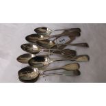 4 Georgian teaspoons and 6 other teaspoons (6oz)