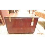 Small collectors cabinet the fall leaf inset four storage drawers