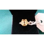 Marialite and diamond ring (Size M)