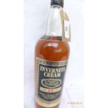 Litre bottle of 12 year old Inverness cream blended Scotch Whisky
