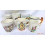 5 Royal Family celebration mugs,