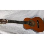 Student 'Encore' nylon string guitar in black plastic case