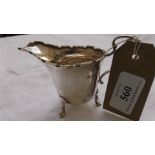Delicate silver cream jug (Birmingham 1932)