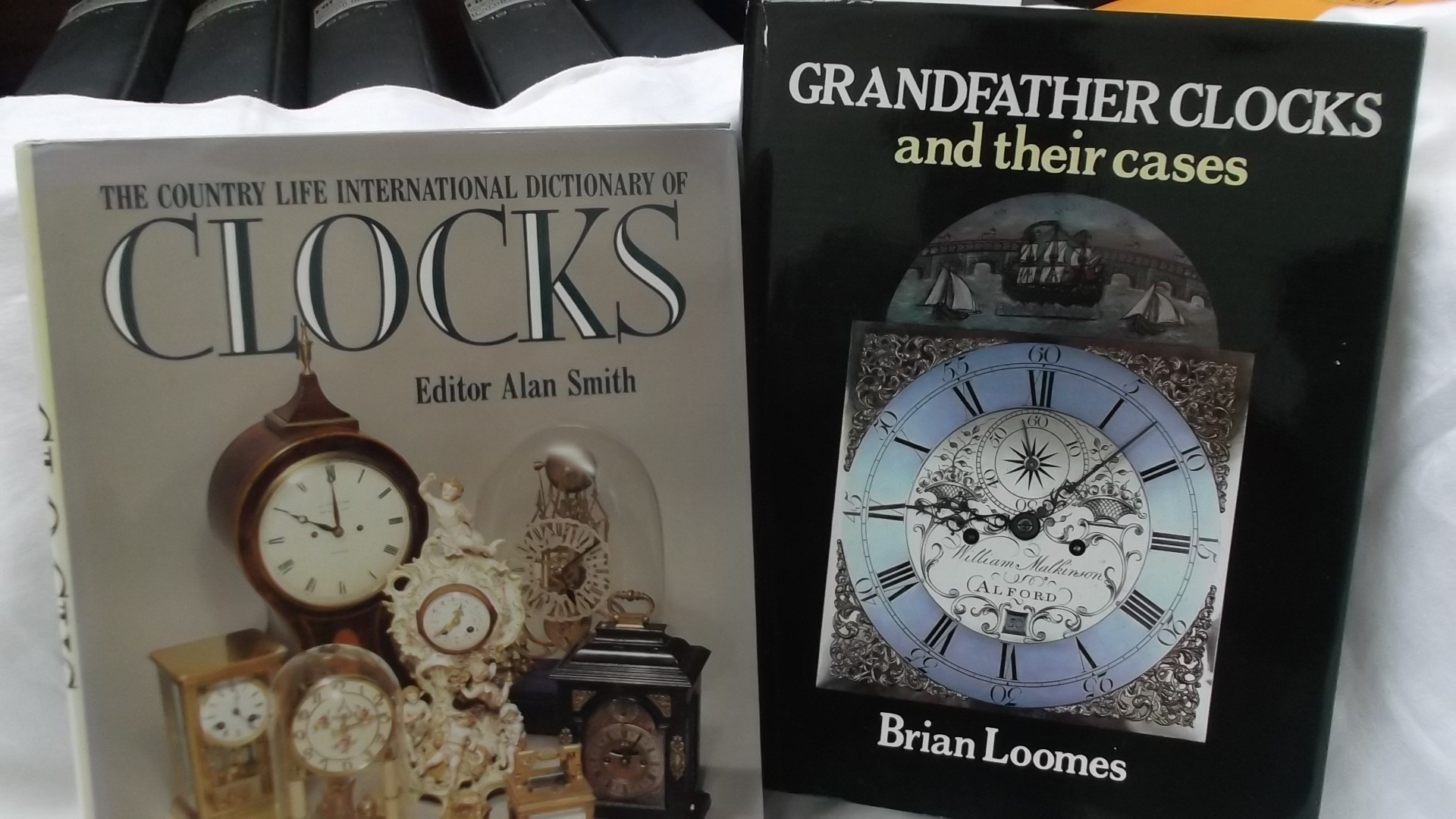 Vol. 'Grandfather Clocks and their Cases' by Brian Loomes and a vol.