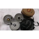 3 Rimfly trout reels,