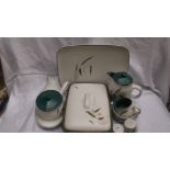 Further selection of Denby 'Green Wheat' in two boxes incl.