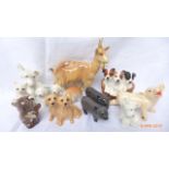 11 Miniature animal ornaments from a variety of factories including Beswick,