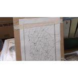 Unframed coloured map of the County of Lincolnshire