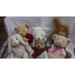 Collection of Harrods Teddy Bears incl:- Christmas edition 202