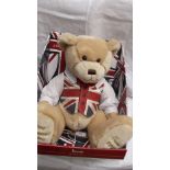 Harrods Annual Bear 2012 dressed in a Union Jack Waistocoat
