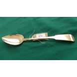 Virtually unused Irish silver basting spoon (Dublin 1822)