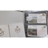 Album of 38 signed RAF FDC Anniversary cards with catalogue