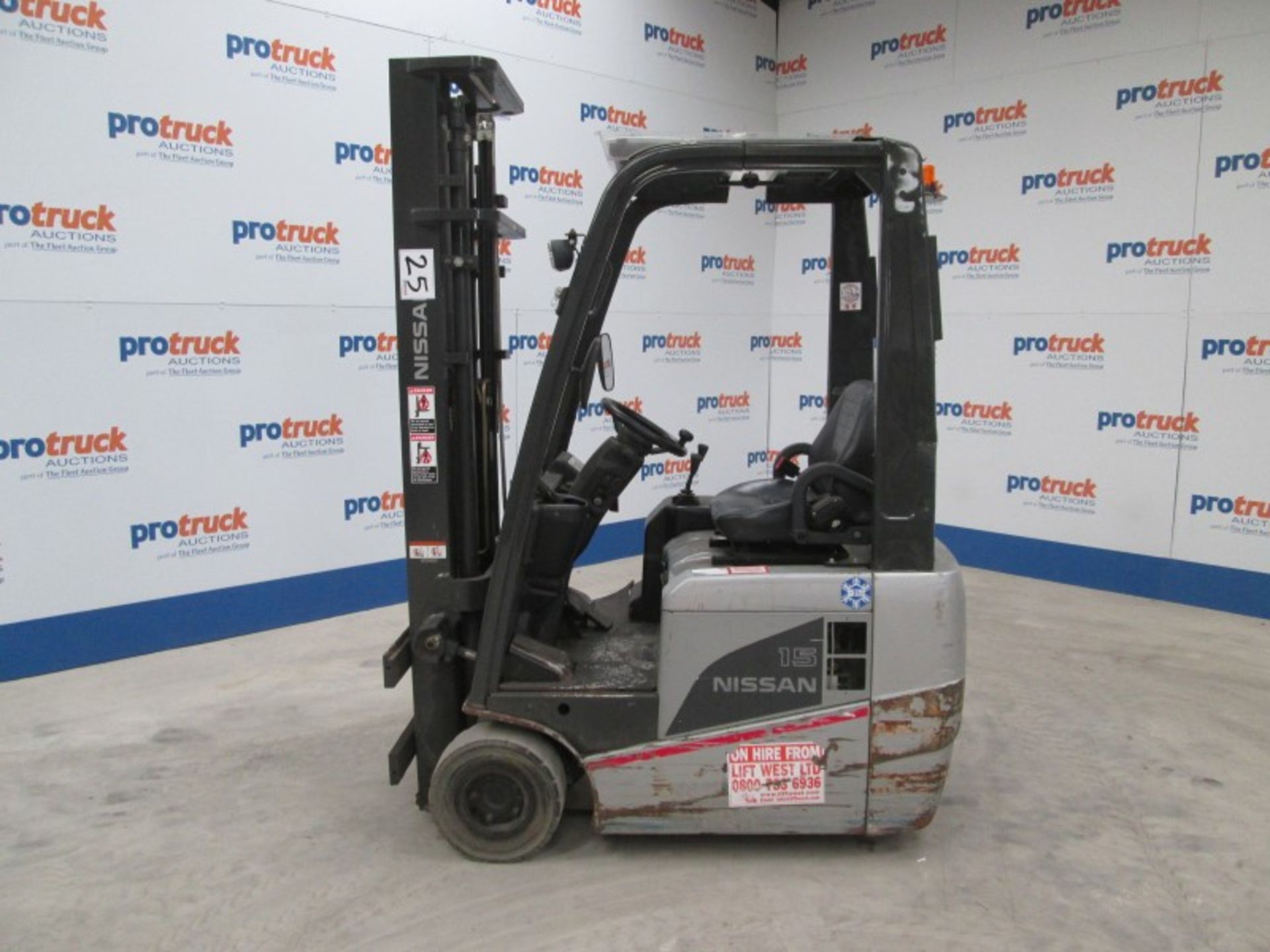 NISSAN S1N1L15Q Plant Electric - VIN: S1N1E721549 - Year: 2010 - 9,002 Hours - Duplex 3.7M Forklift, - Image 3 of 9