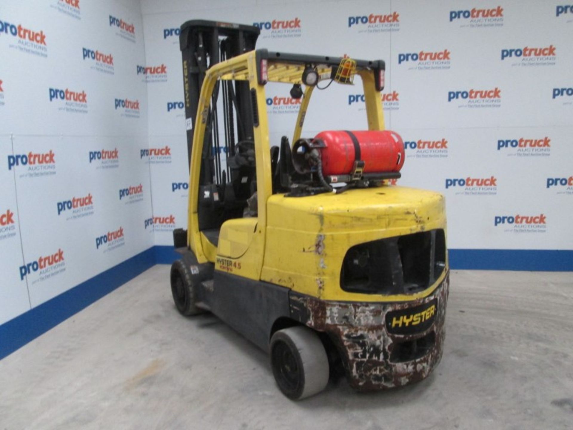 HYSTER S4.5FT Plant LPG / CNG - VIN: G004V02213E - Year: 2007 - 11,296 Hours - Duplex 4M Forklift, - Image 5 of 9