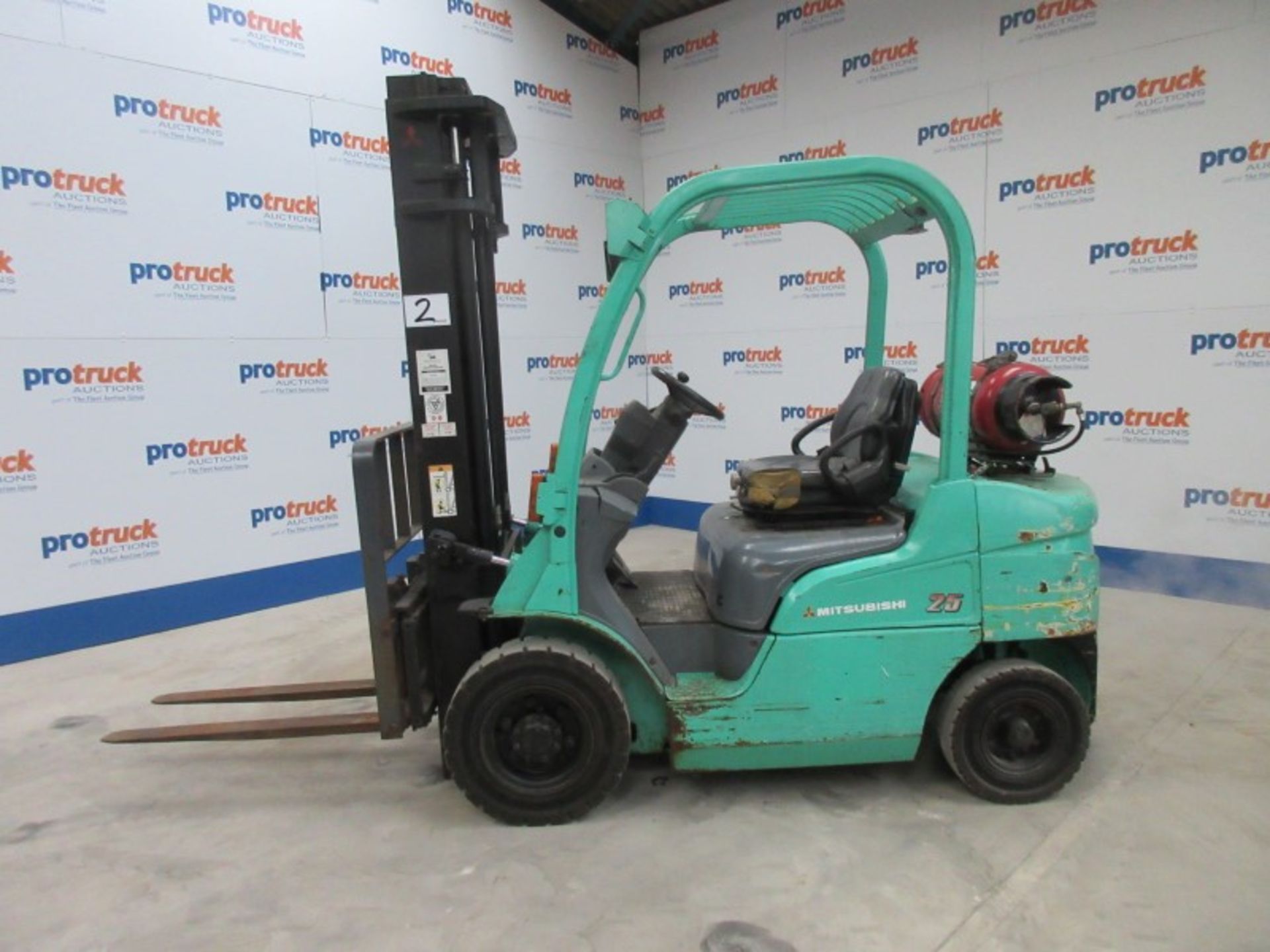 MITSUBISHI FG25N Plant LPG / CNG - VIN: EF17DL50945 - Year: 2007 - 4,912 Hours - Duplex Forklift, - Image 3 of 9