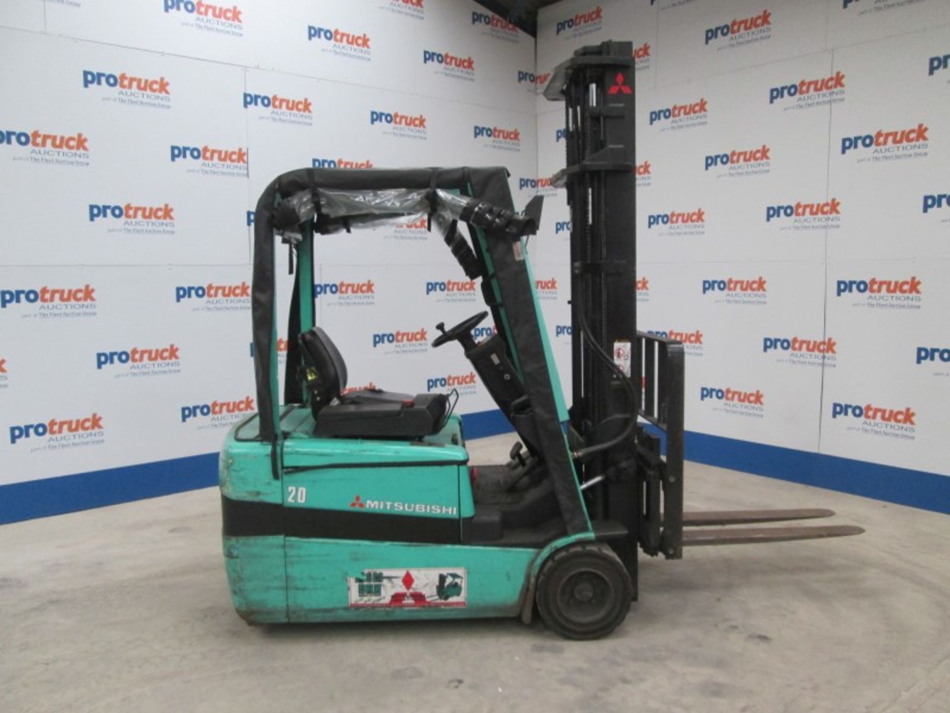 MITSUBISHI FB20KT Plant Electric - VIN: EFB5A75100 - Year: 2001 - 7,159 Hours - Duplex Forklift, - Image 6 of 9