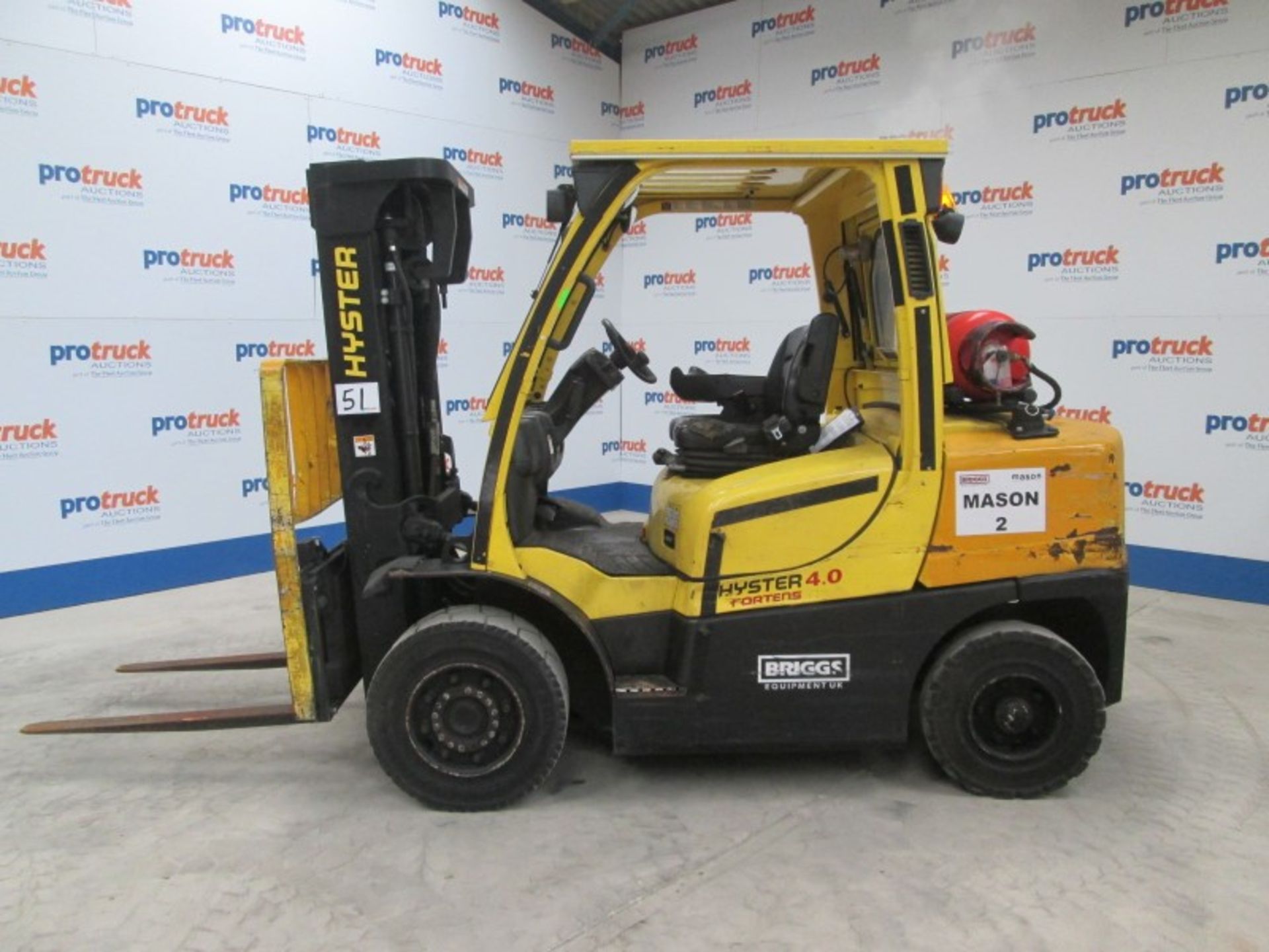 HYSTER H4.0FT5 Plant LPG / CNG - VIN: R005B03057L - Year: 2013 - 8,830 Hours - Triplex 4.4M - Image 3 of 9