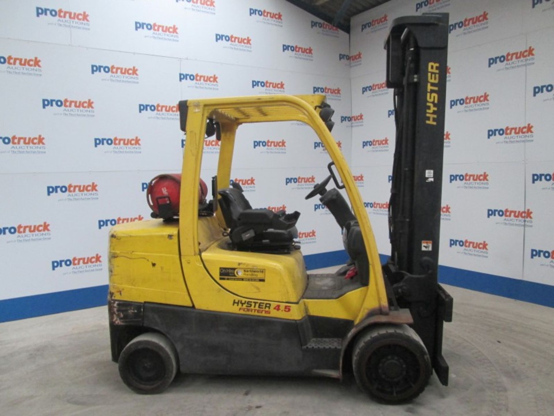 HYSTER S4.5FT Plant LPG / CNG - VIN: G004V02213E - Year: 2007 - 11,296 Hours - Duplex 4M Forklift, - Image 6 of 9