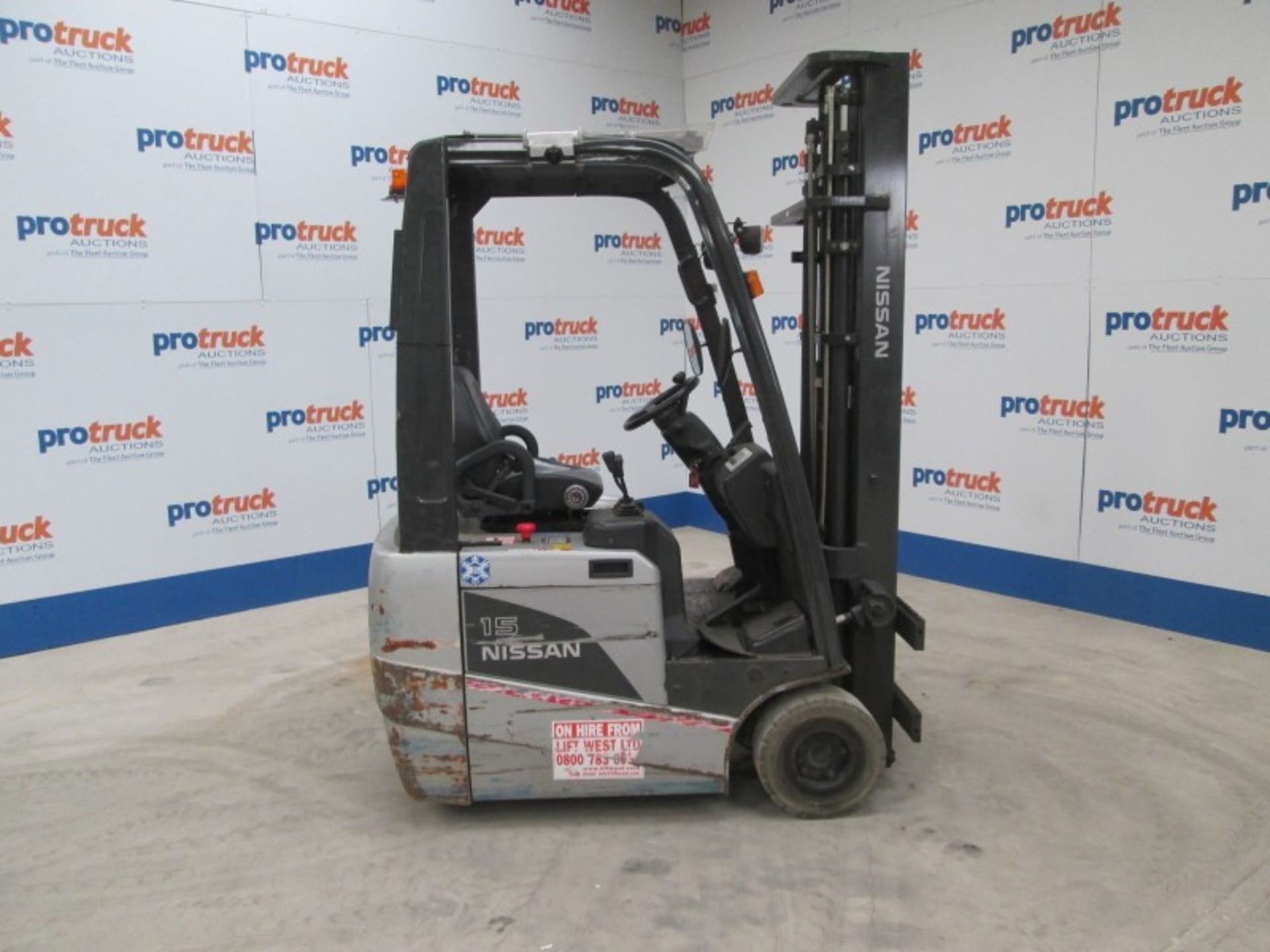 NISSAN S1N1L15Q Plant Electric - VIN: S1N1E721549 - Year: 2010 - 9,002 Hours - Duplex 3.7M Forklift, - Image 6 of 9