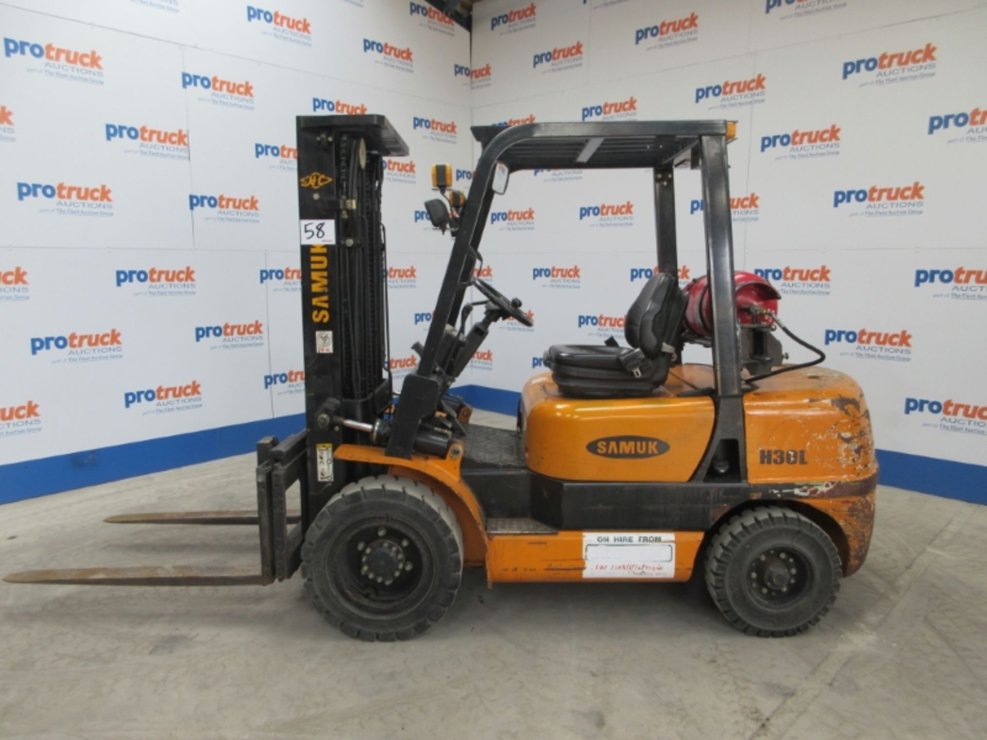 SAMUK H30L Plant LPG / CNG - VIN: 061123954 - 4,157 Hours - Triplex 4.6M Forklift, Sideshift, R.D.L - Image 3 of 9