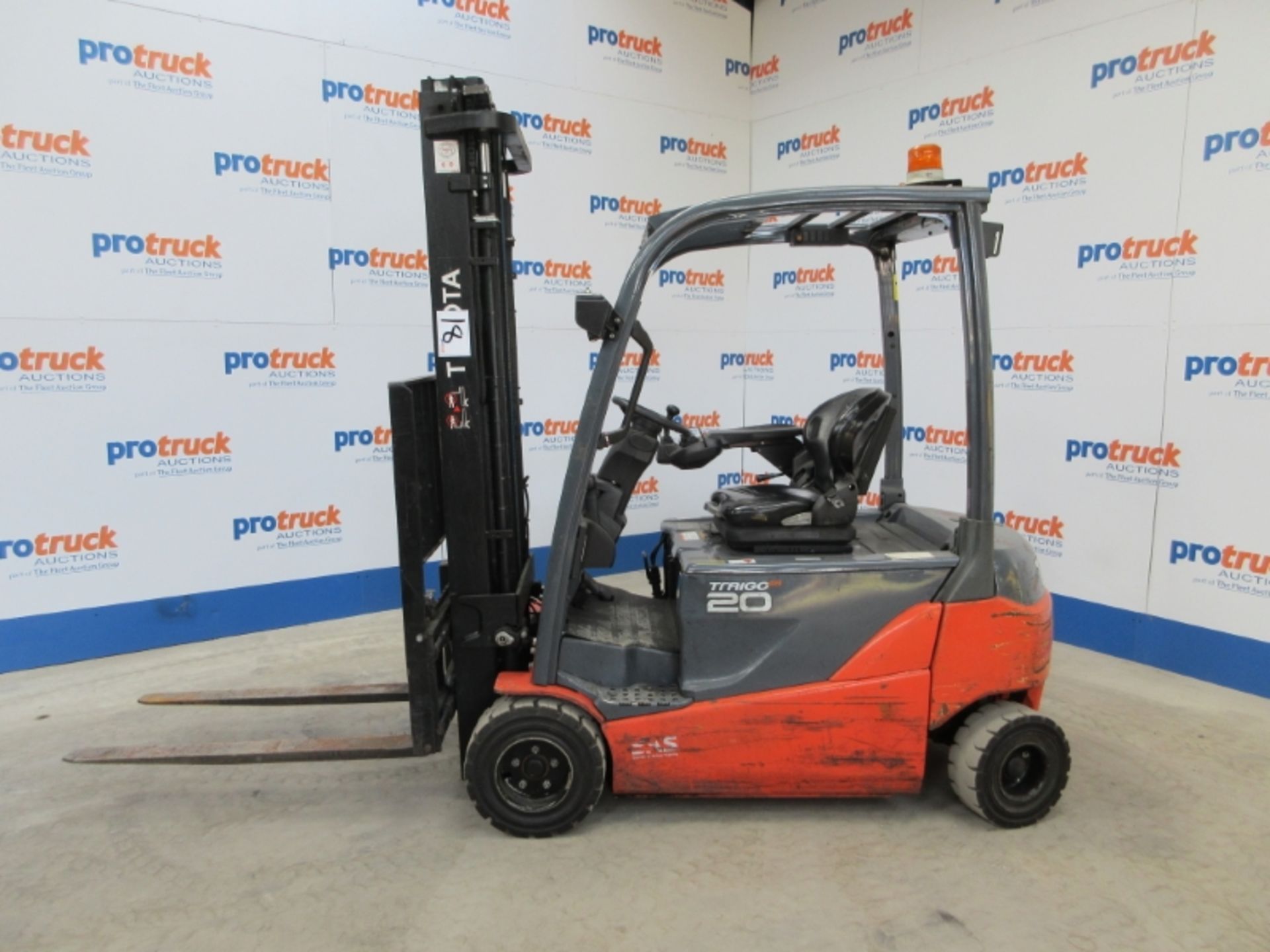 TOYOTA 8FBMT20 Plant Electric - VIN: 8FDF25E11557 - Year: 2012 - 1,509 Hours - Duplex 3.7M Forklift, - Image 3 of 9