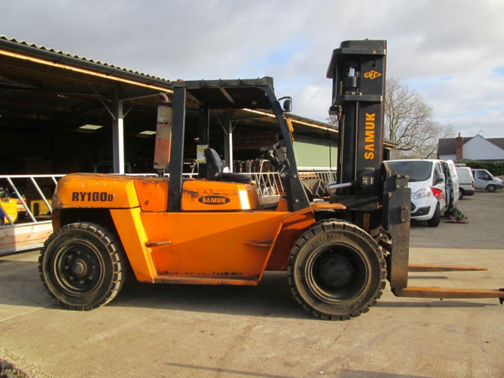 SAMUK RY100D Plant Diesel - VIN: 070824450 - Year: 2007 - 1,450 Hours - Duplex 3.3M Forklift, - Image 3 of 10