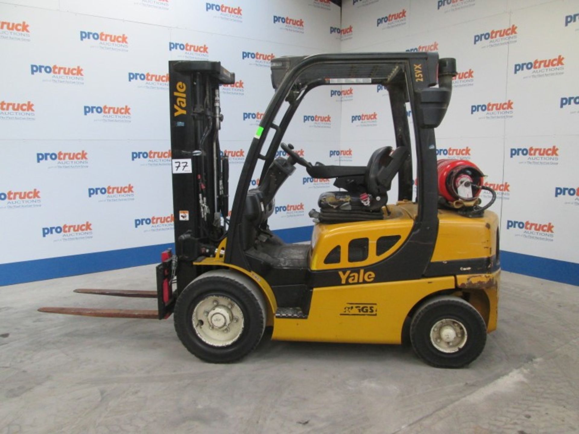 YALE GLP25VX E2170 Plant LPG / CNG - VIN: B875B24336K - Year: 2012 - no display Hours - Triplex 4.9M - Image 3 of 8