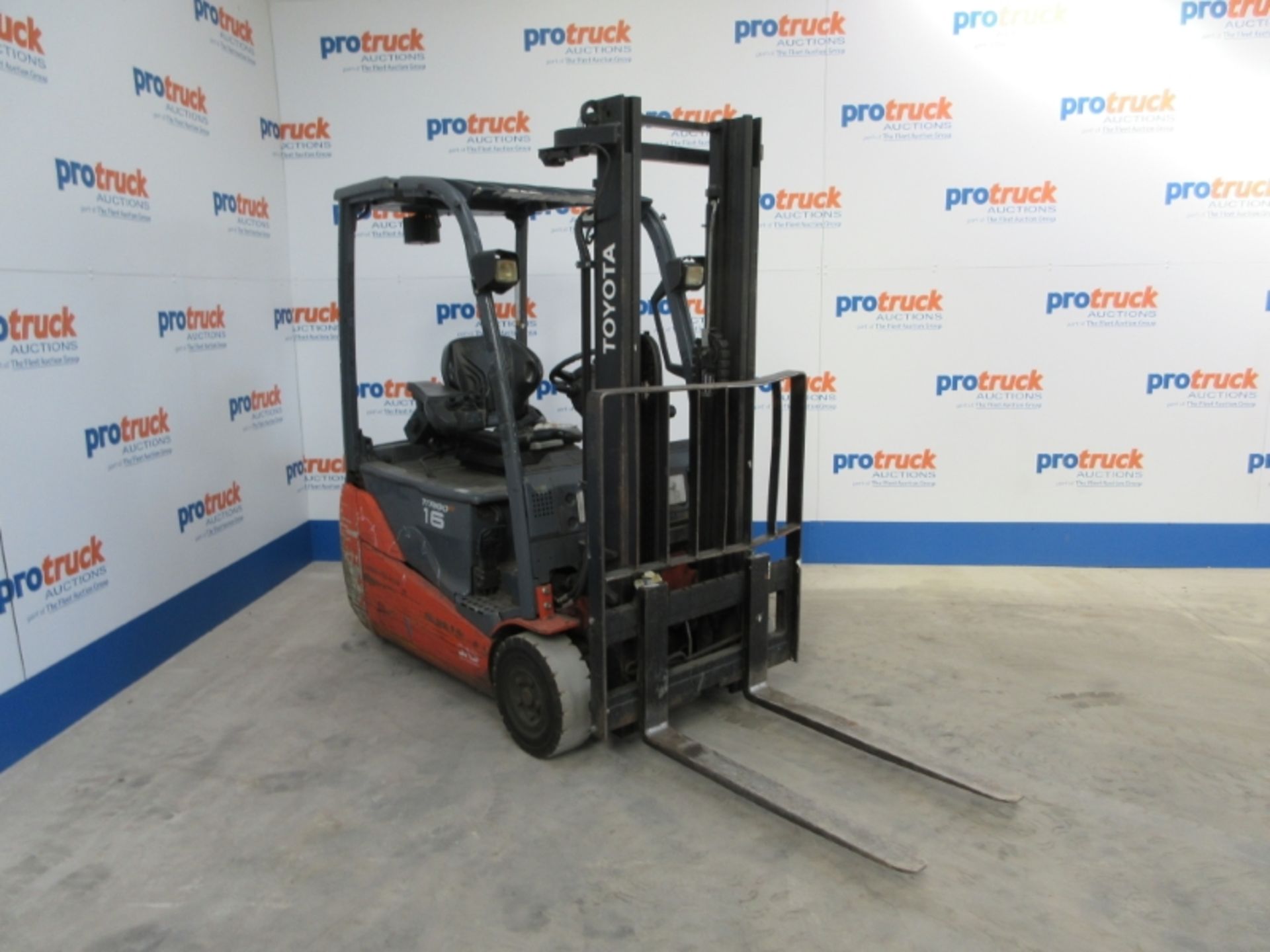 TOYOTA 8FBET16 Plant Electric - VIN: E11632 - Year: 2012 - 10,746 Hours - Duplex 3.3M Forklift, - Image 2 of 9