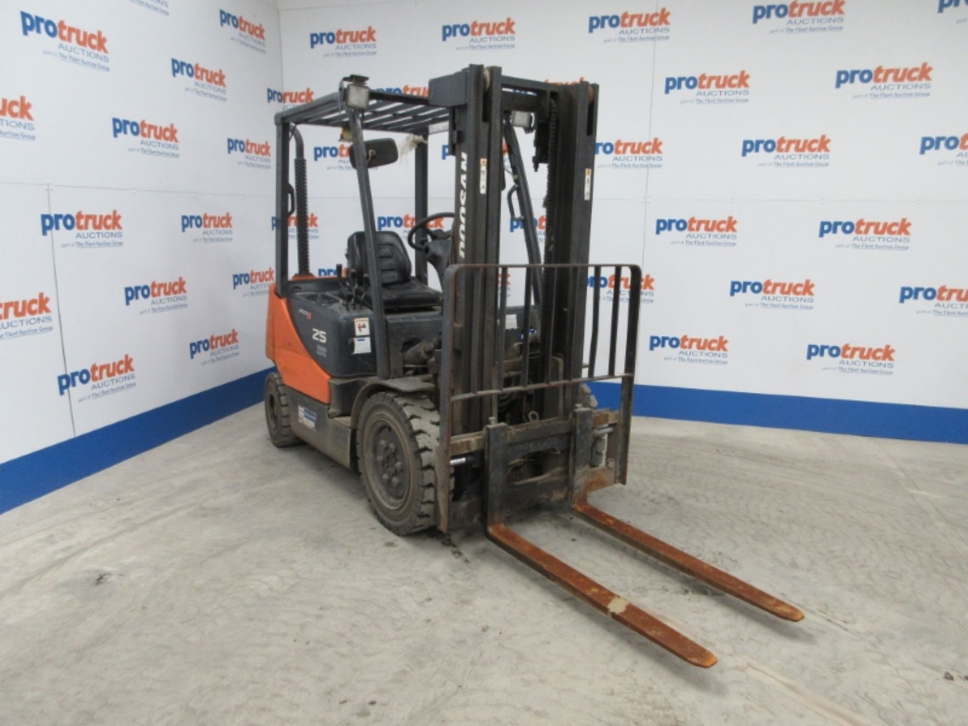 DOOSAN D25S Plant Diesel - VIN: 0C00416 - Year: 2008 - 11,570 Hours - Duplex 3.2M Forklift, - Image 2 of 9