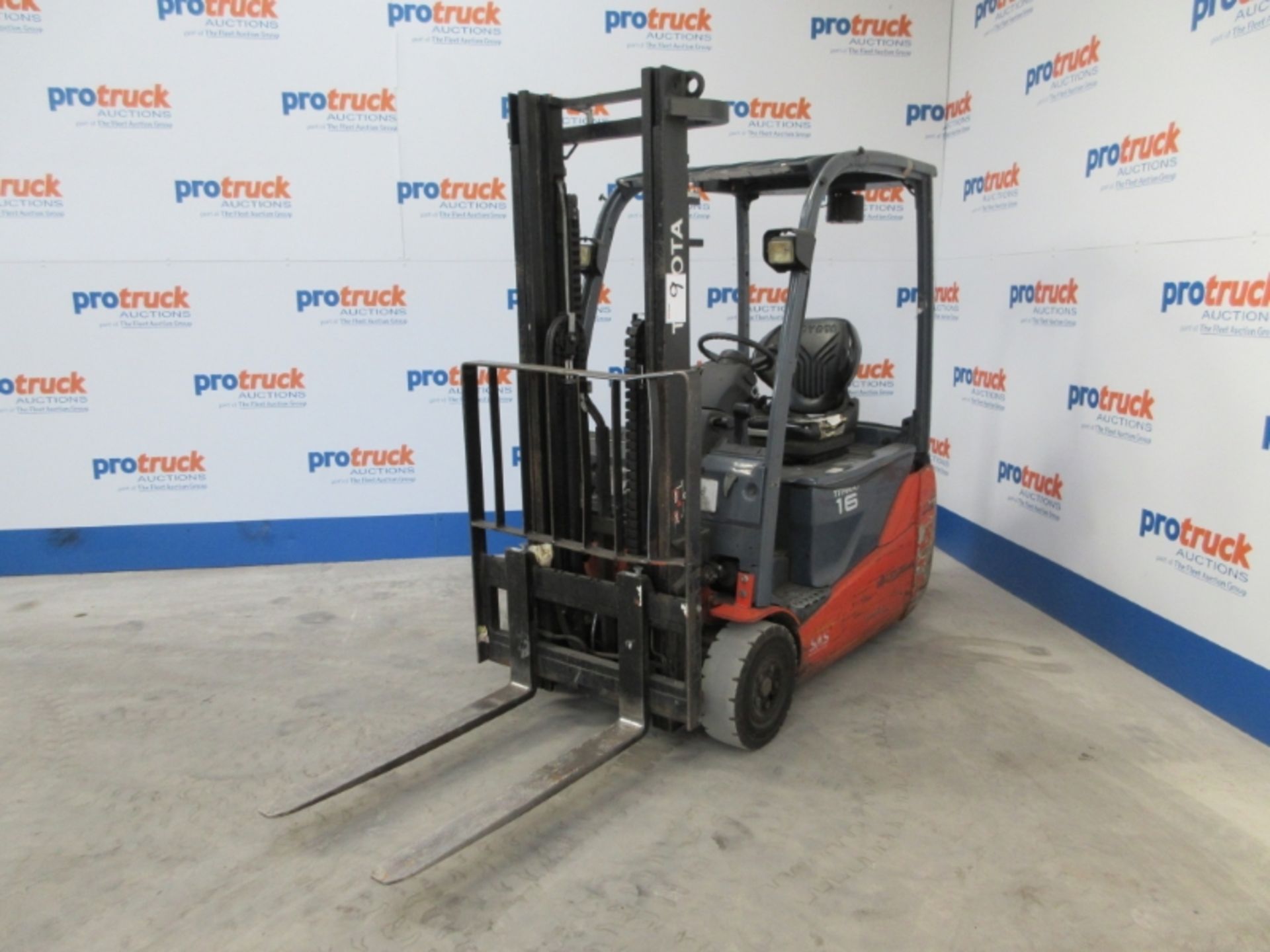 TOYOTA 8FBET16 Plant Electric - VIN: E11632 - Year: 2012 - 10,746 Hours - Duplex 3.3M Forklift,