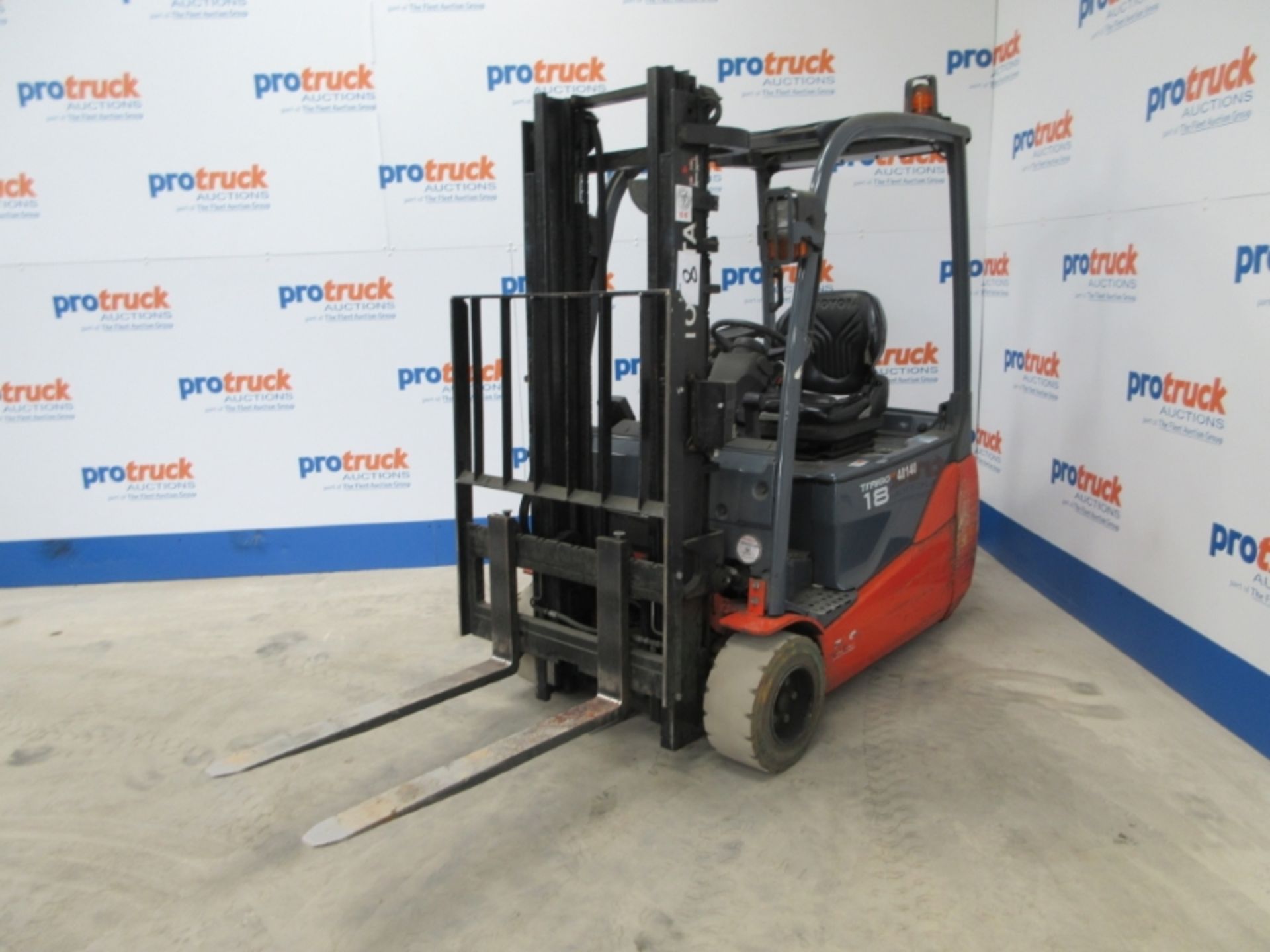 TOYOTA 8FBET18 Plant Electric - VIN: E10900 - Year: 2012 - 18,080 Hours - Duplex 3M Forklift,