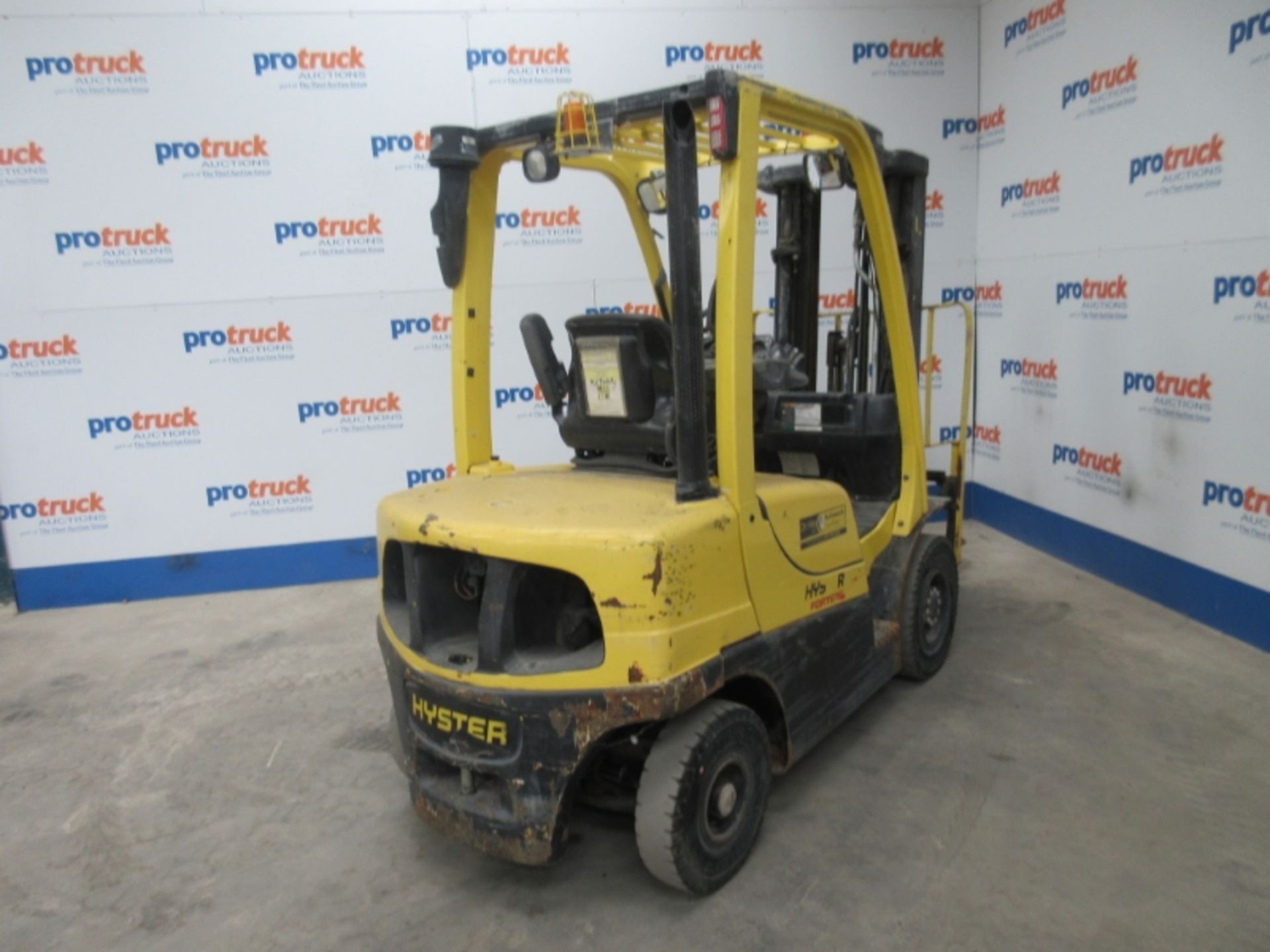 HYSTER TRIPLEX DIESEL FORKLIFT, SIDESHIFT, HOURS:8096 - Image 4 of 7