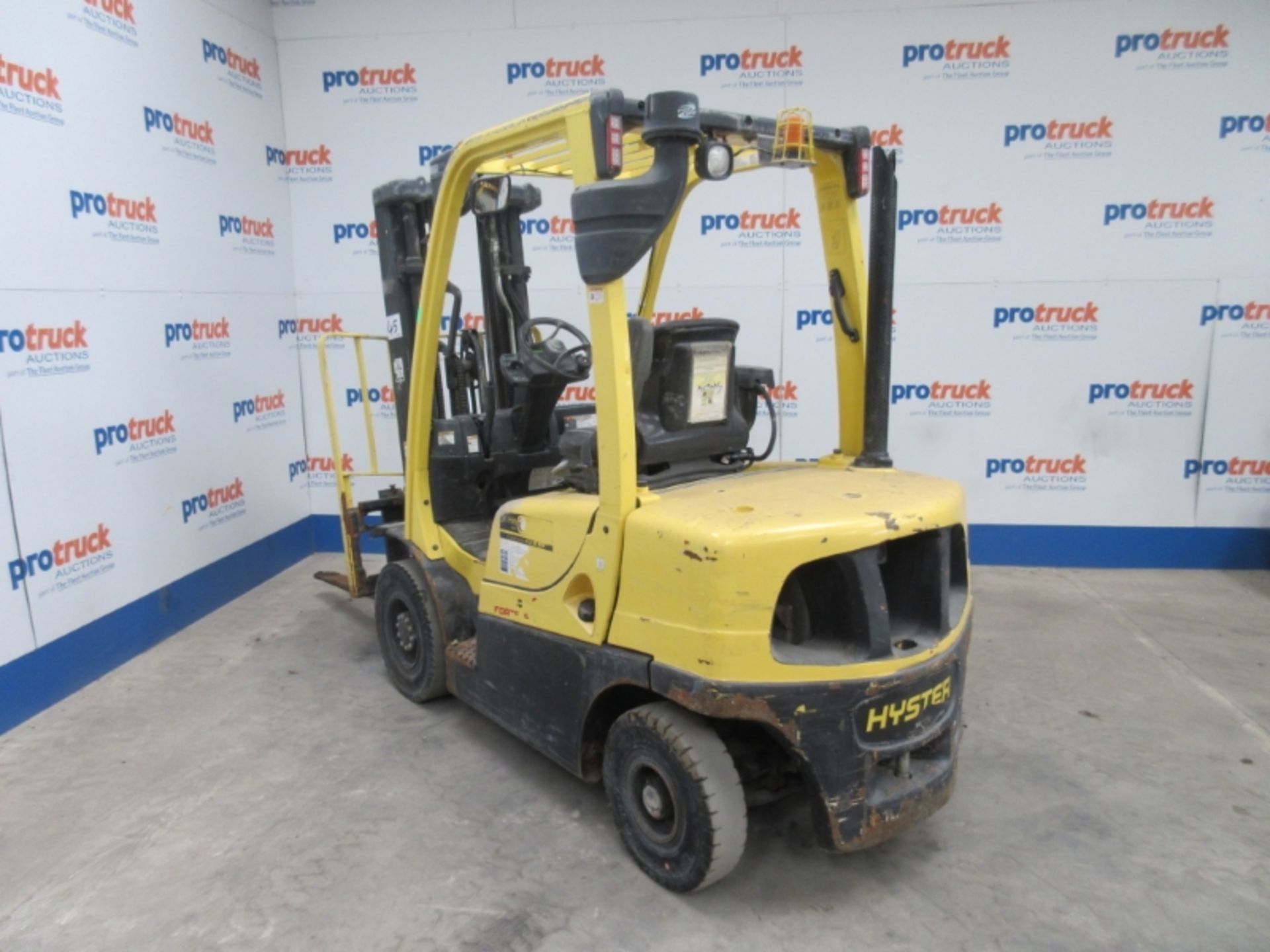 HYSTER TRIPLEX DIESEL FORKLIFT, SIDESHIFT, HOURS:8096 - Image 3 of 7