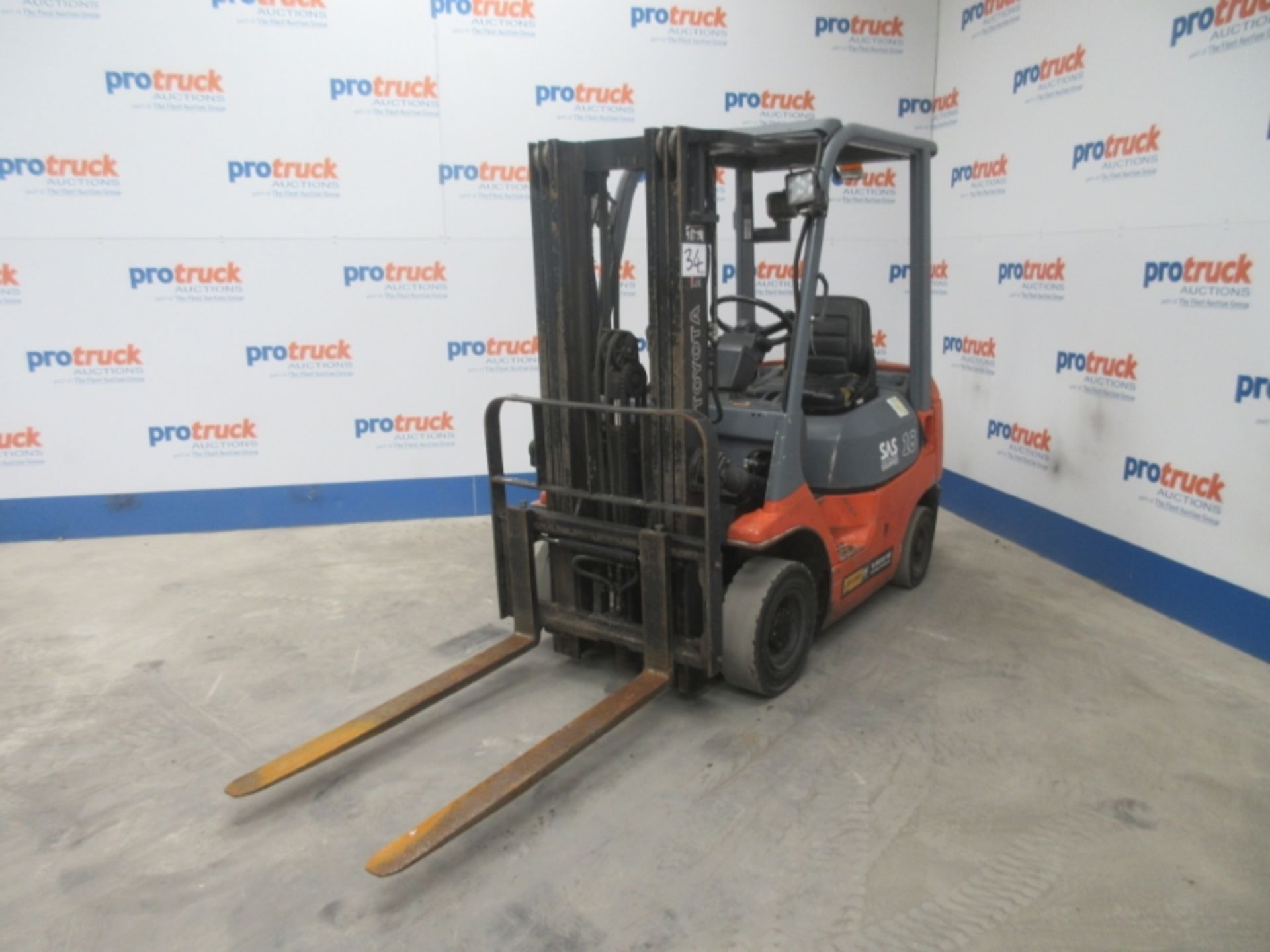 TOYOTA 02-7FDF18 Plant Diesel - VIN: E15937 - Year: 2007 - 7,943 Hours - Triplex Forklift,